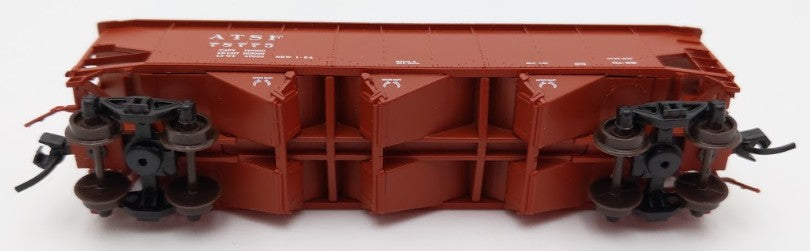 Bluford Shops BLU12-04 N Scale Santa Fe 3-Bay Offset Side Hopper Car #78775 EX/Box