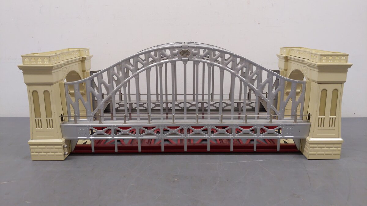 Lionel 6-32904 O Gauge Grey & Red Tinplate Hellgate Bridge #305 VG