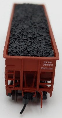 Bluford Shops BLU12-04 N Scale Santa Fe 3-Bay Offset Side Hopper Car #78803 EX/Box