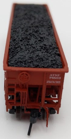 Bluford Shops BLU12-04 N Scale Santa Fe 3-Bay Offset Side Hopper Car #78803 EX/Box