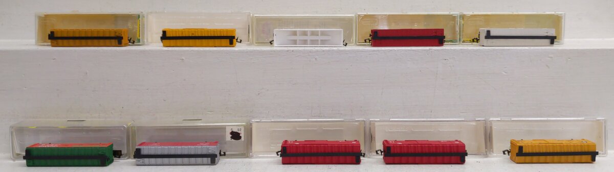 Model Power & Minitrix N Scale Assorted Freight Cars [10] LN/Box
