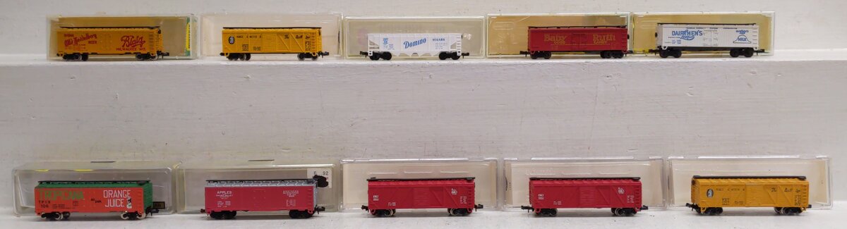 Model Power & Minitrix N Scale Assorted Freight Cars [10] LN/Box