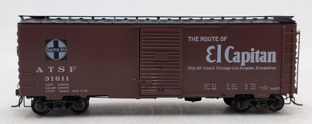 Kadee 4061 HO Scale ATSF El Capitan 40' PS-1 Boxcar #31611 EX/Box