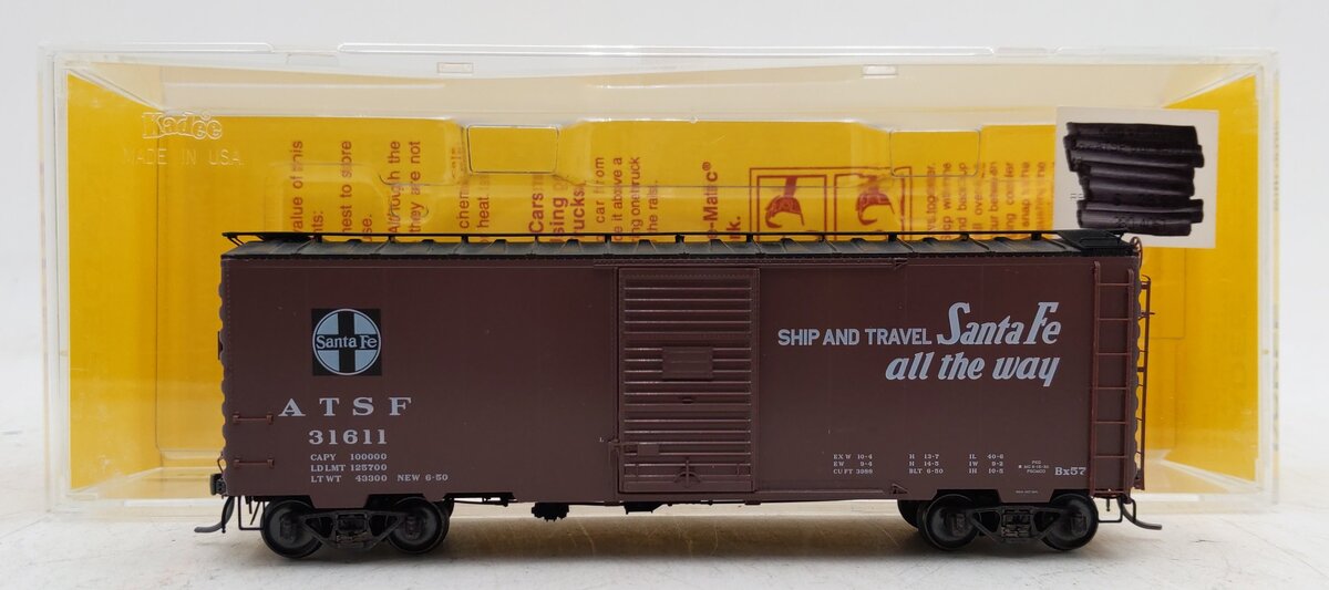 Kadee 4061 HO Scale ATSF El Capitan 40' PS-1 Boxcar #31611 EX/Box