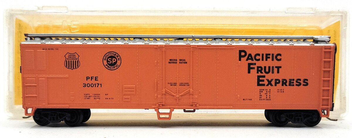 Atlas 3661 N Scale 50' Pacific Fruit Express Mechanical Reefer #300171 LN/Box