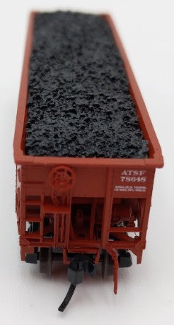 Bluford Shops BLU12-04 N Scale Santa Fe 3-Bay Offset Side Hopper Car #78648 LN/Box
