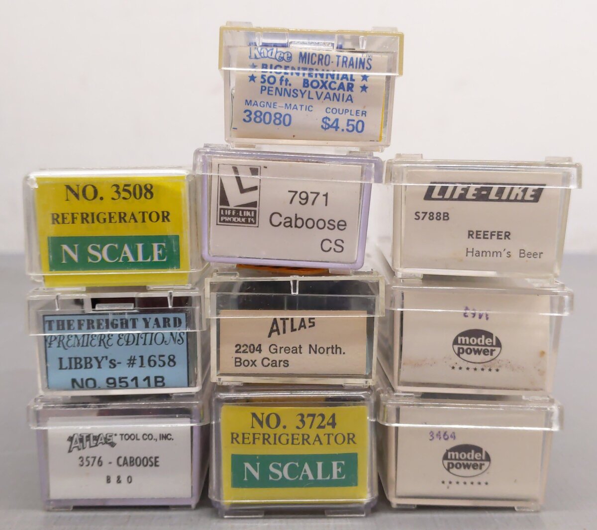 Model Power & Other N Scale Assorted Freight Cars [10] EX/Box