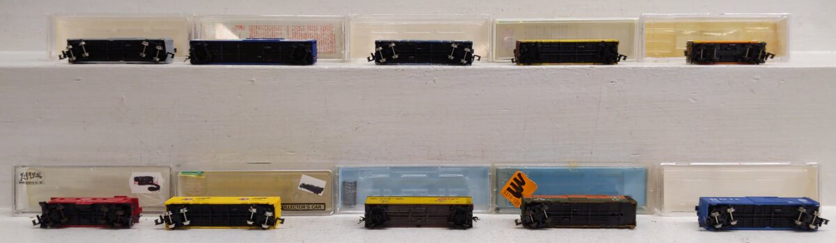 Model Power & Other N Scale Assorted Freight Cars [10] EX/Box