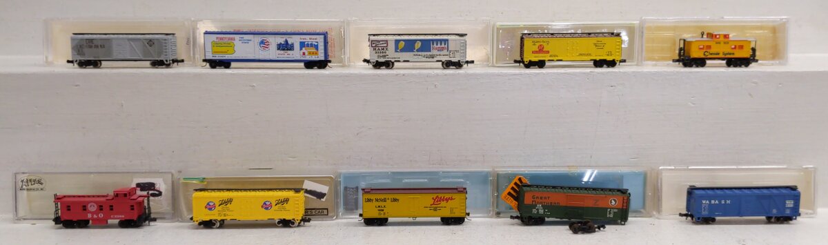 Model Power & Other N Scale Assorted Freight Cars [10] EX/Box