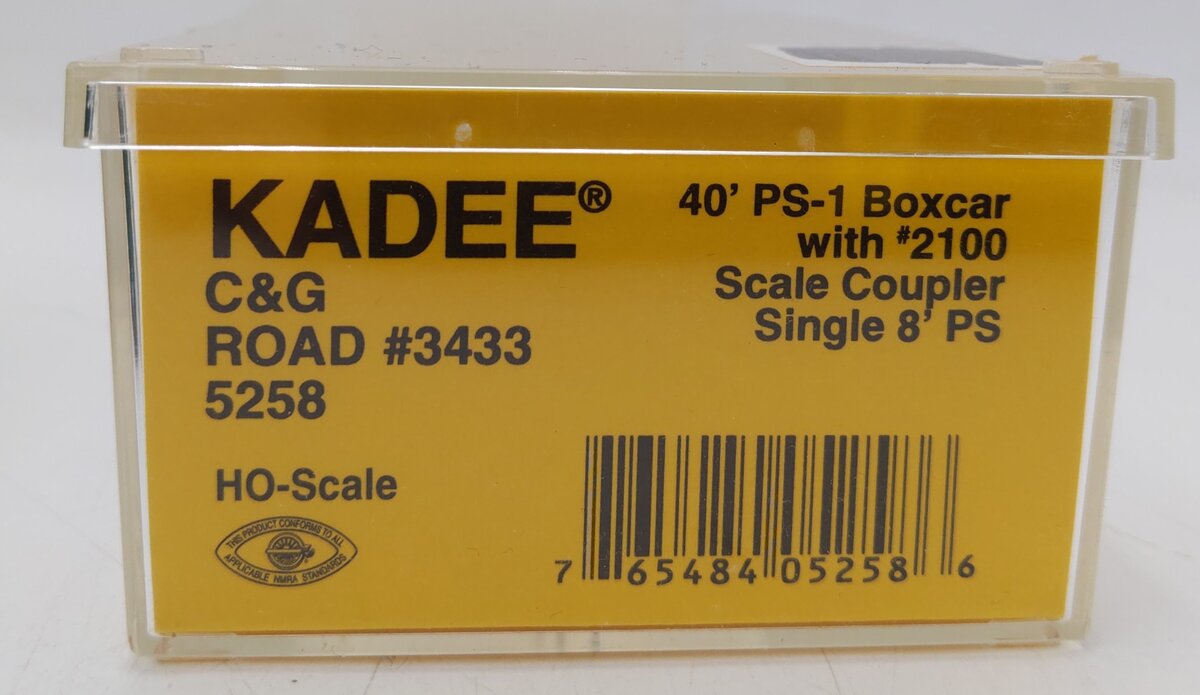 Kadee 5258 HO Columbus & Greenville 40' PS-1 Boxcar #3433 EX/Box
