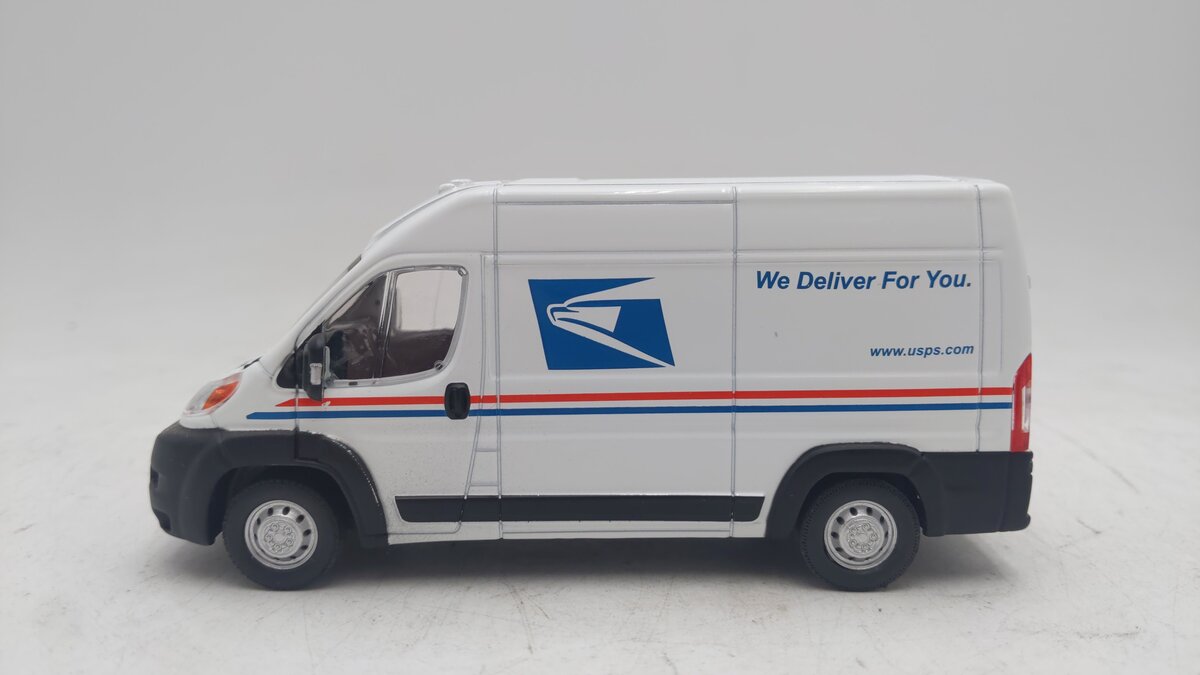 Greenlight Collectibles 86154 1:43 USPS - 2018 RAM ProMaster 2500 Cargo Van EX