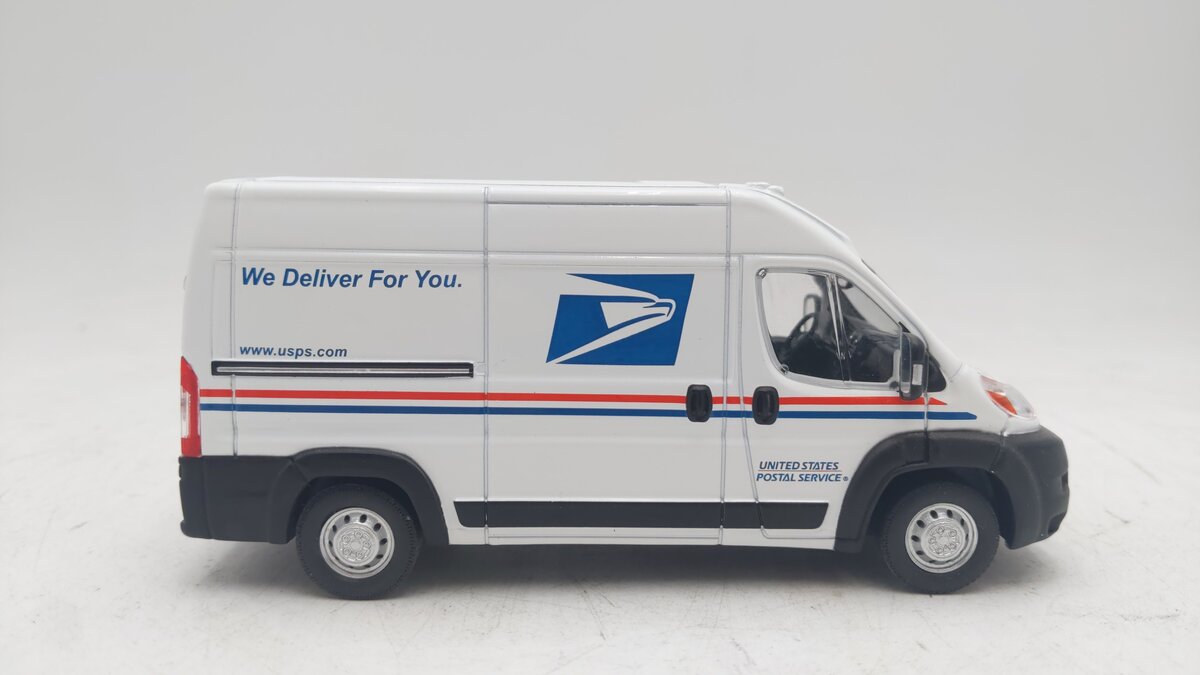 Greenlight Collectibles 86154 1:43 USPS - 2018 RAM ProMaster 2500 Cargo Van EX