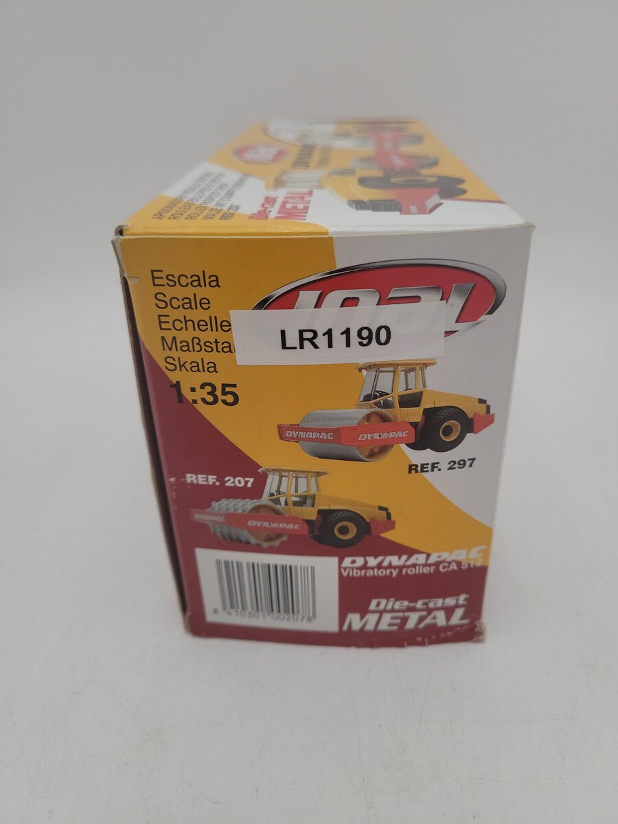 Joal 207 1:35 Scale Dynapac CA512 Roller Padfoot Drum Diecast Metal EX/Box