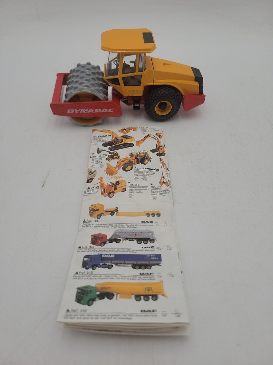 Joal 207 1:35 Scale Dynapac CA512 Roller Padfoot Drum Diecast Metal EX/Box