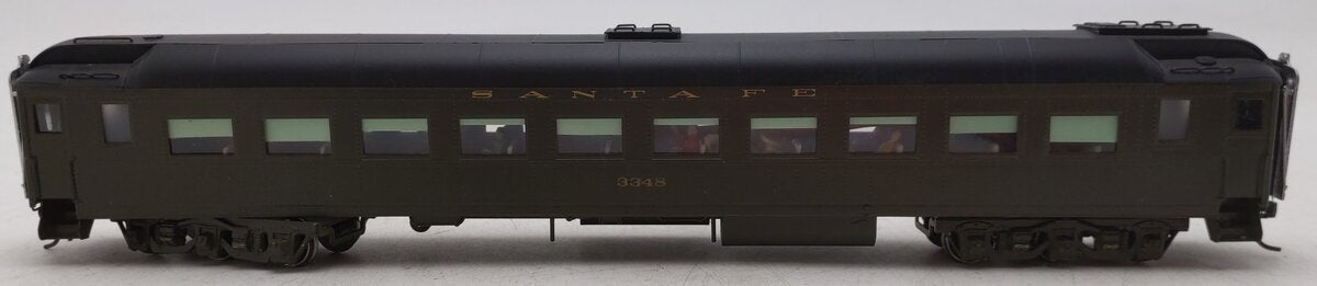HI Country 3000 Brass HO Scale Custom Painted Santa Fe Coach #3348/Box