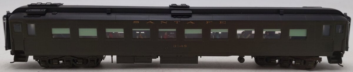 HI Country 3000 Brass HO Scale Custom Painted Santa Fe Coach #3348/Box
