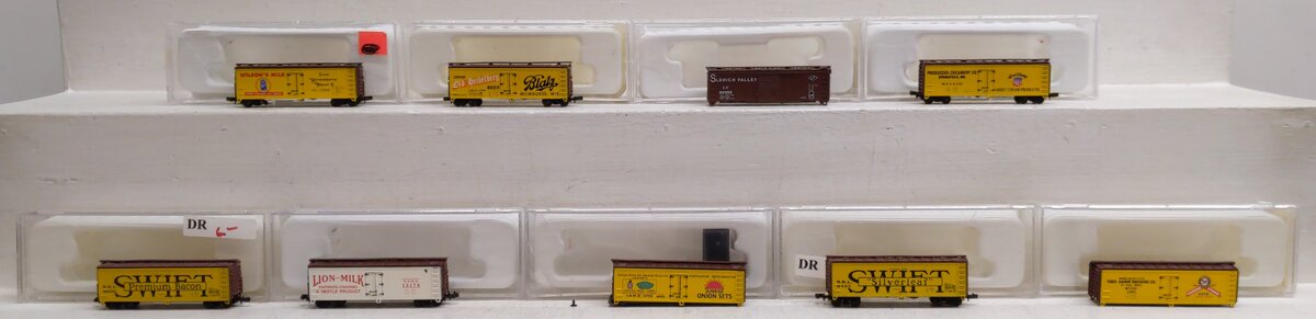 Con-Cor N Scale Assorted Freight Cars [9] EX