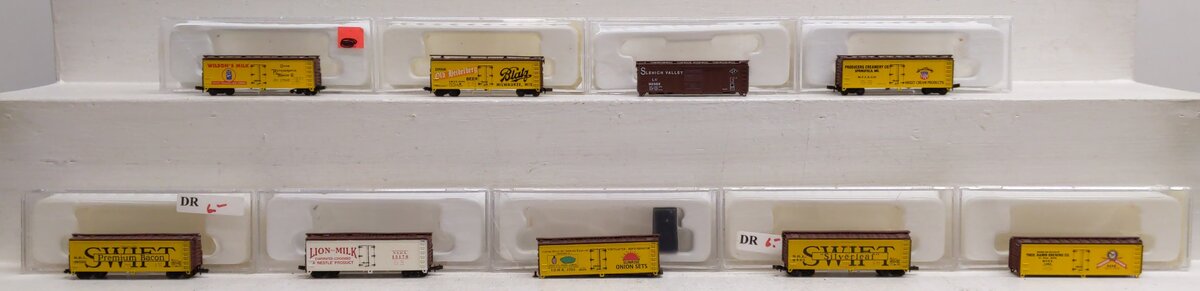 Con-Cor N Scale Assorted Freight Cars [9] EX