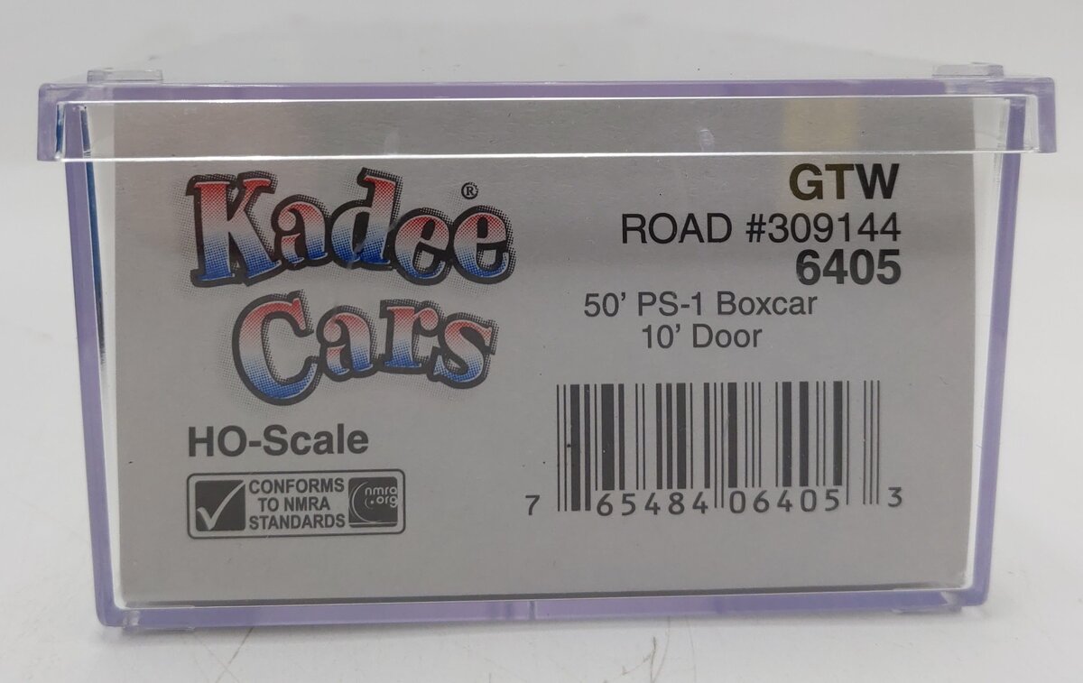 Kadee 6405 HO Scale Grand Trunk Western 50' PS-1 Boxcar #309144 EX/Box