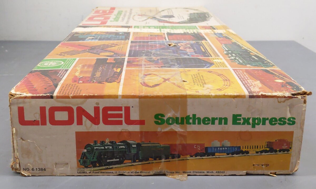Lionel 6-1384 O Gauge Southern Express Steam Locomotive Freight Set VG/Box