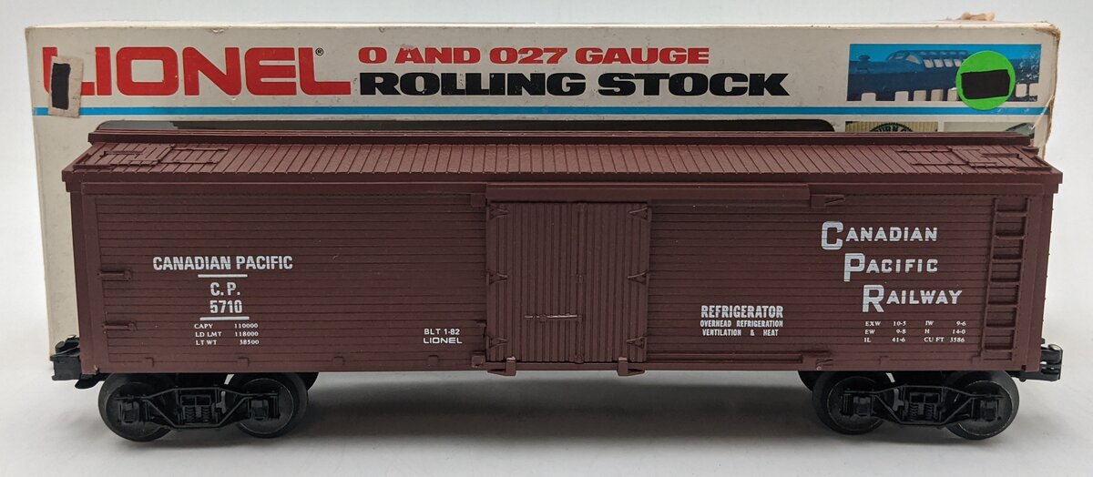 Lionel 6-5710 O Gauge Canadian Pacific Reefer #5710 VG/Box