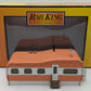 MTH 30-90579 O RailKing Stainless Mobile Home w/ LED Xmas Lights Salmon & White LN/Box