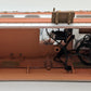 MTH 30-90579 O RailKing Stainless Mobile Home w/ LED Xmas Lights Salmon & White LN/Box