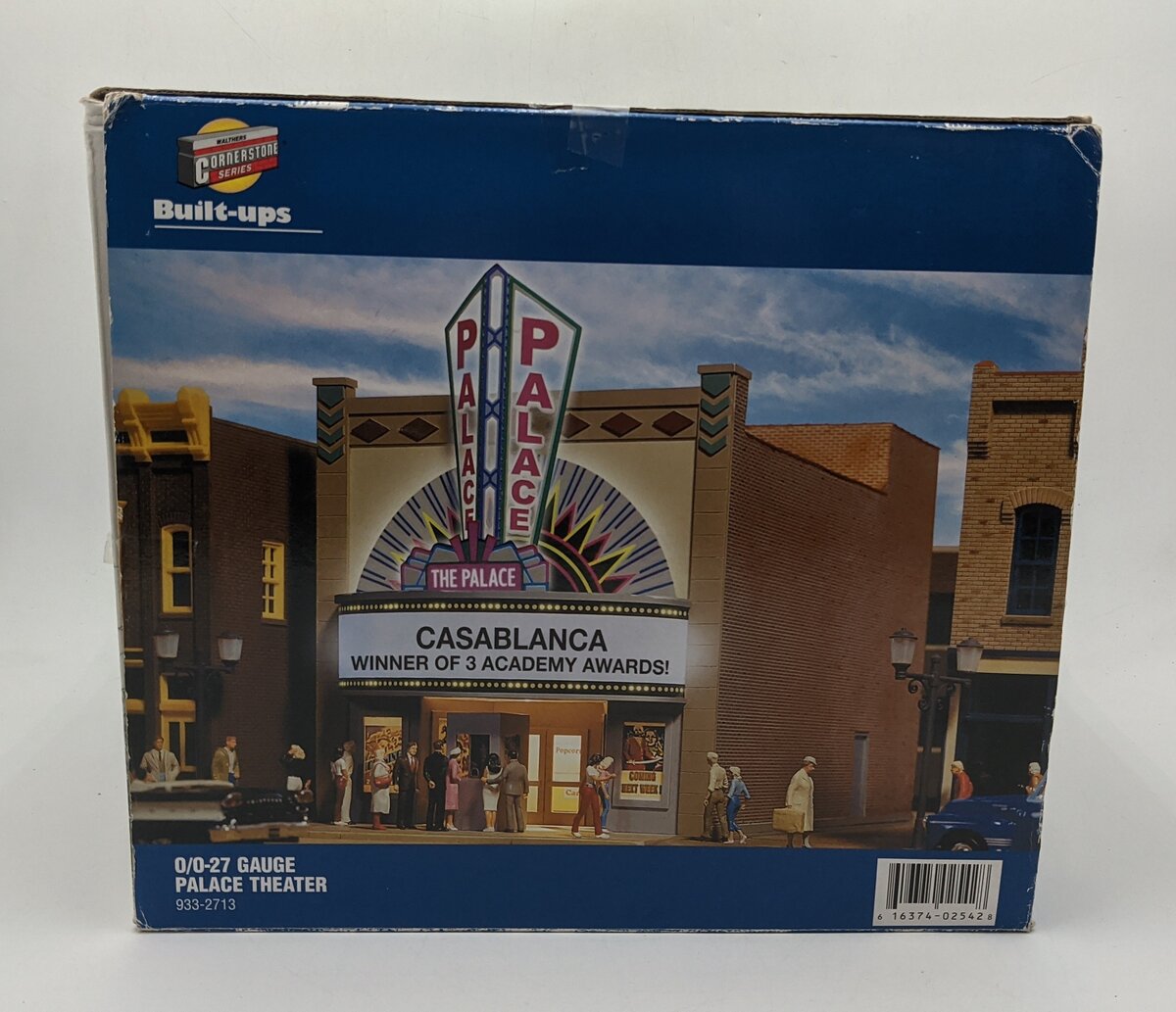 Walthers 933-2713 O/O27 Built-Ups Palace Theater W/Lighted Marquee VG/Box