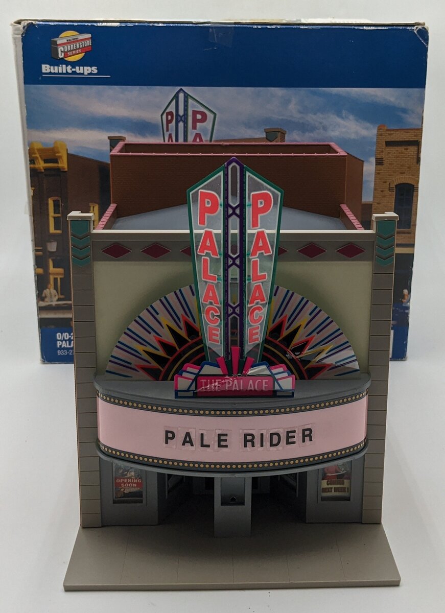 Walthers 933-2713 O/O27 Built-Ups Palace Theater W/Lighted Marquee VG/Box