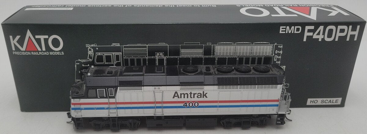 Kato 37-6553 Amtrak EMD F-40PH Diesel Locomotive W/ DCC & Sound #400 EX/Box