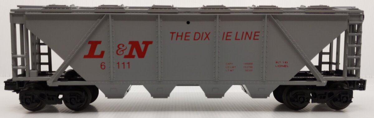 Lionel 6-6111 O Gauge Louisville & Nashville Gray Covered Hopper EX/Box