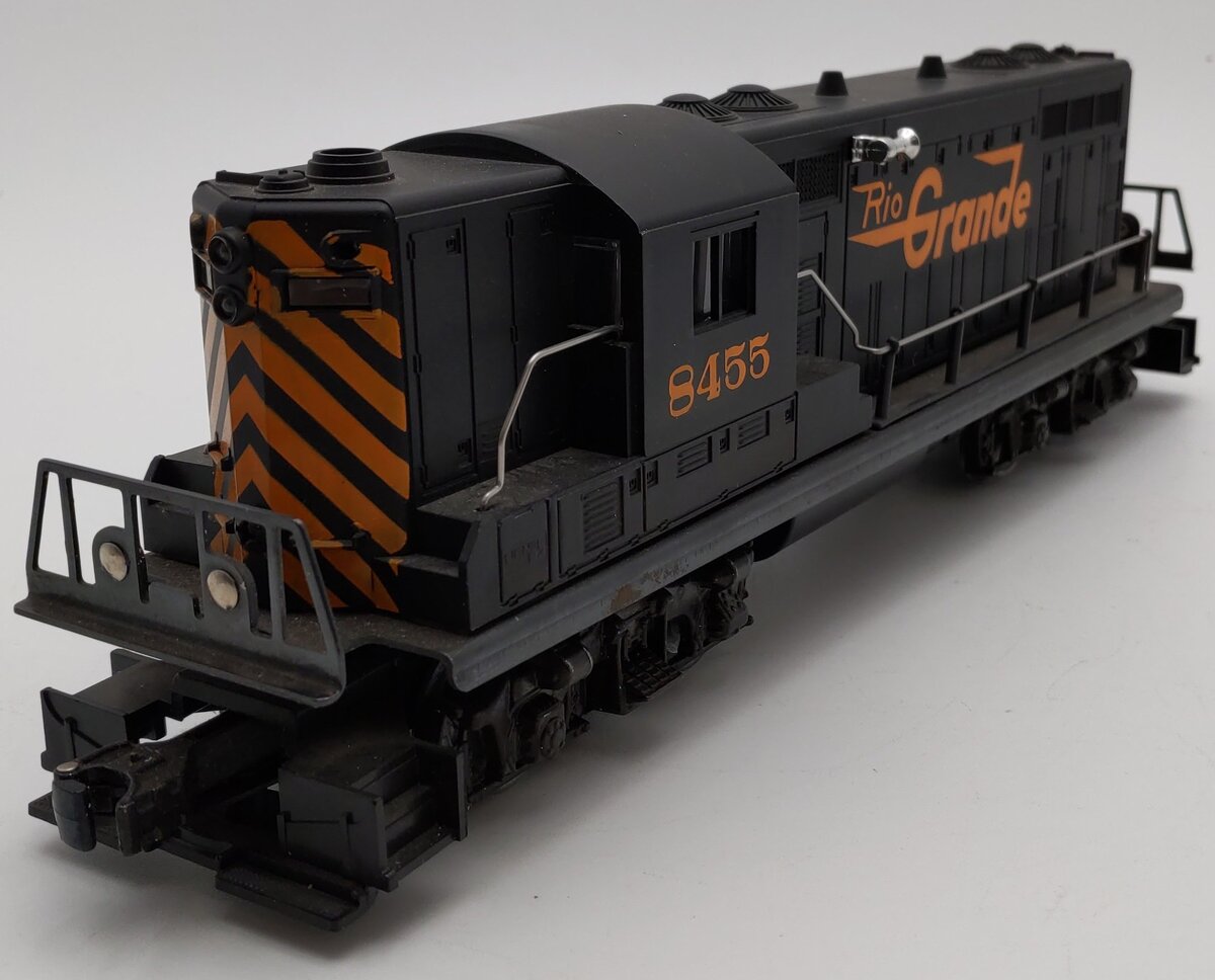 Lionel 6-8455 O Gauge Rio Grande GP-7 Dummy Diesel Locomotive #8455 VG/Box