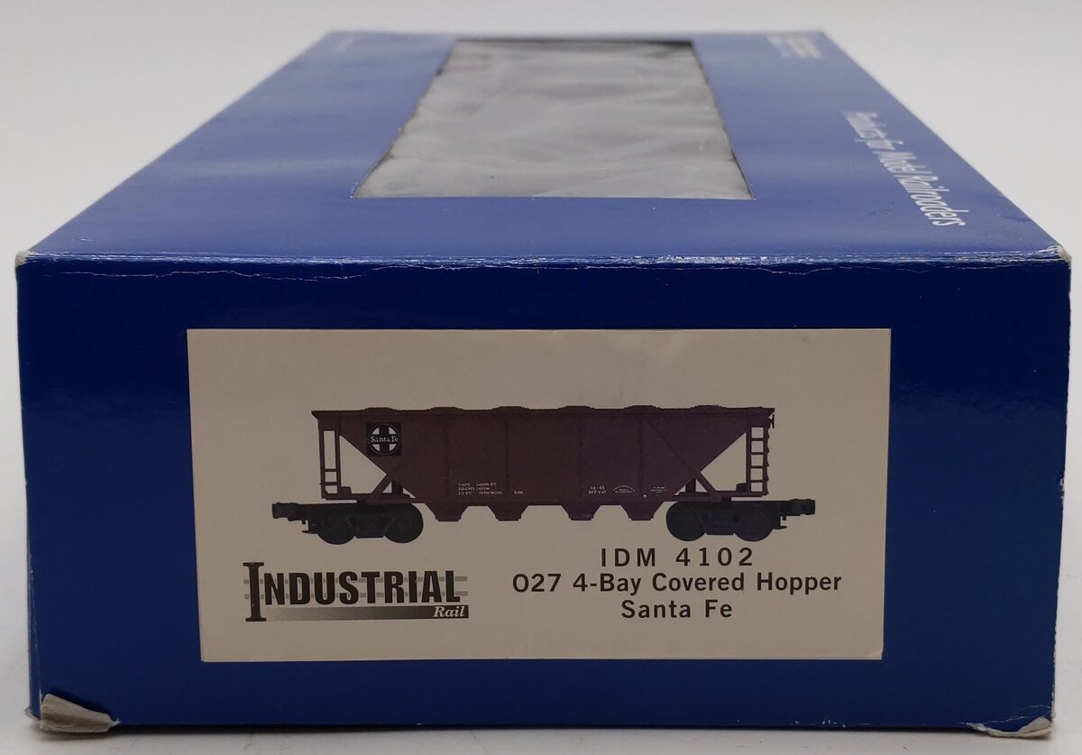 Industrial Rail 4102 O Santa Fe 4-Bay Covered Hopper EX/Box