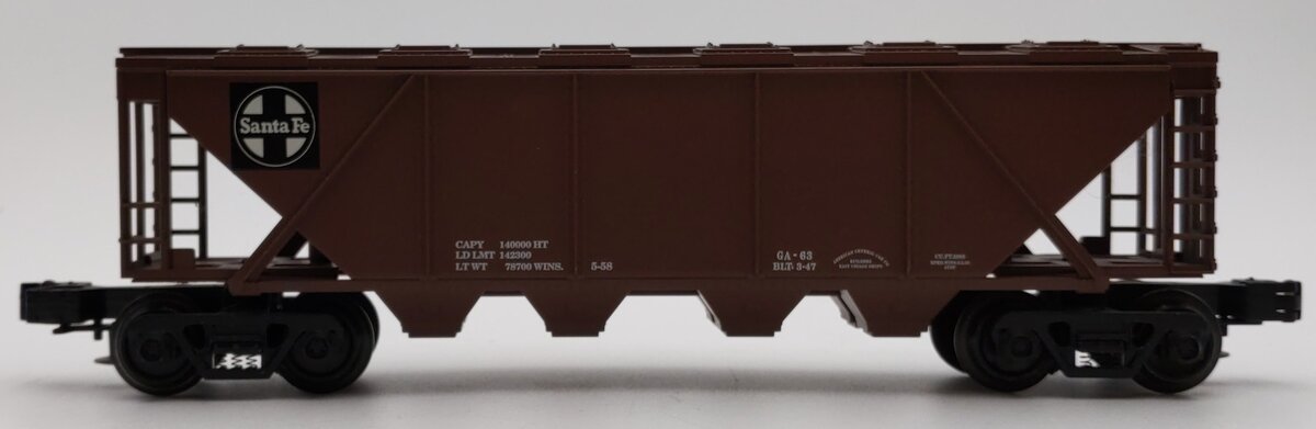 Industrial Rail 4102 O Santa Fe 4-Bay Covered Hopper EX/Box