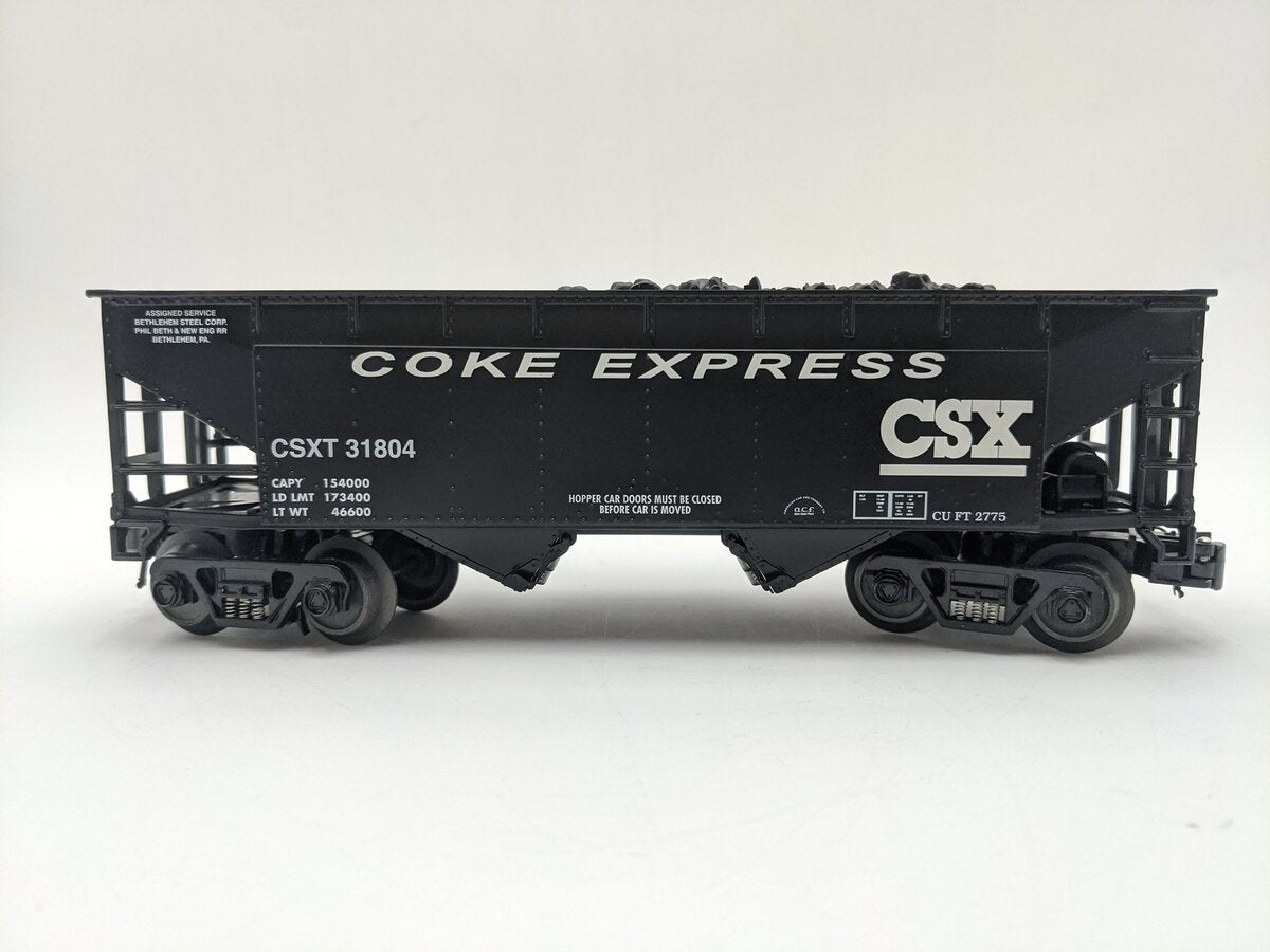 RMT 96204 CSX O Gauge 2-Bay Hopper #31804 EX