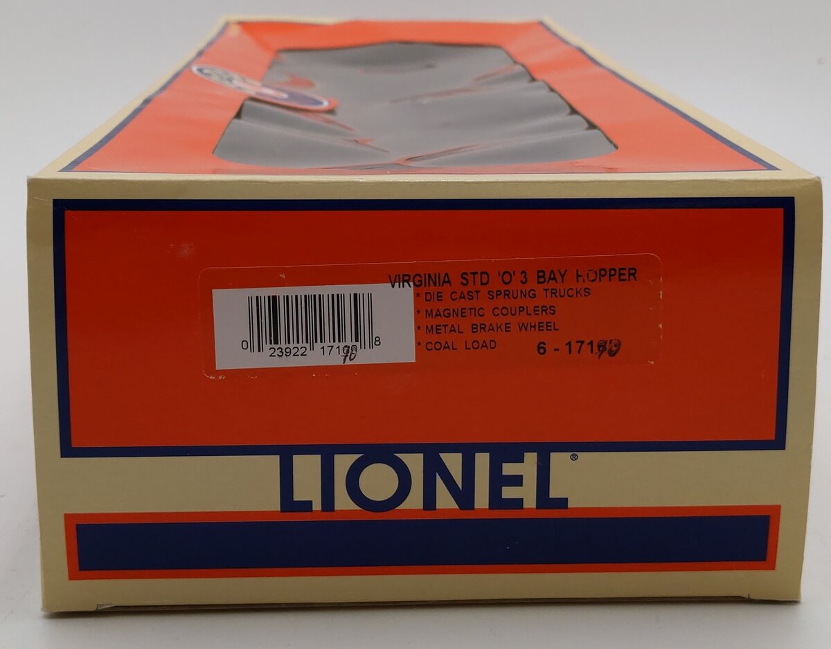 Lionel 6-17168 O Gauge Virginian 3 Bay Hopper #5269 LN/Box