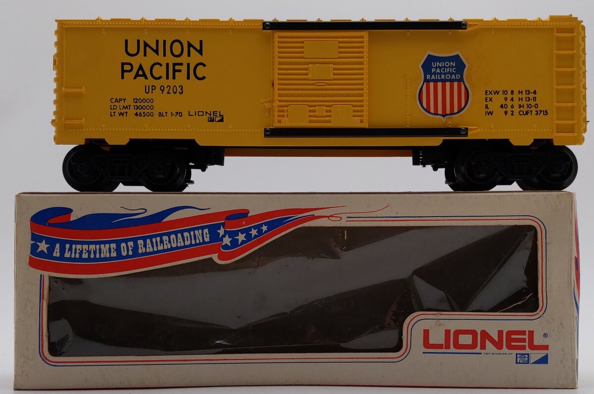 Lionel 6-9203 O Gauge Union Pacific Boxcar #9203 EX/Box