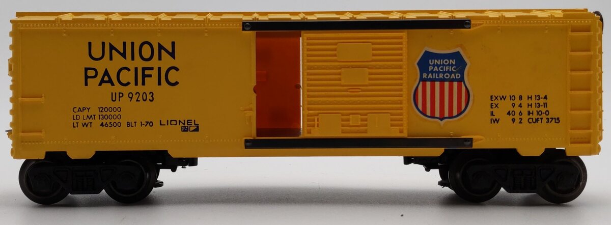 Lionel 6-9203 O Gauge Union Pacific Boxcar #9203 EX/Box