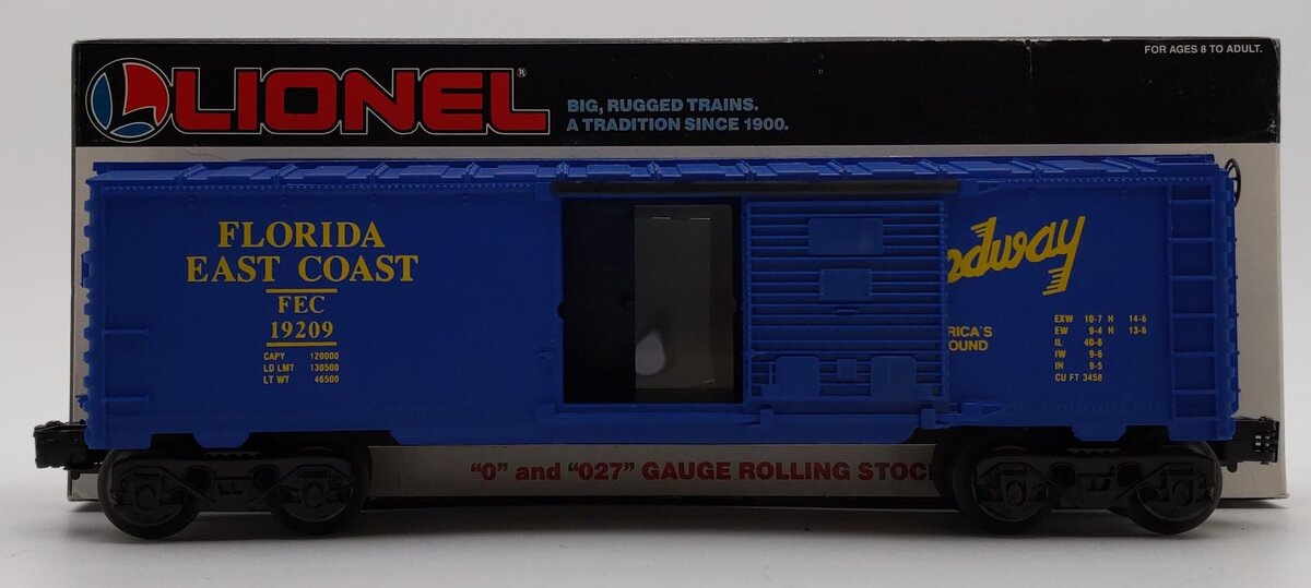 Lionel 6-19209 O Gauge Florida East Coast Boxcar LN/Box