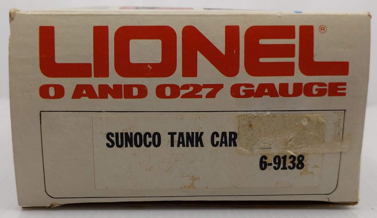 Lionel 6-9138 O Gauge Sunoco Triple Dome Black Tank Car VG/Box
