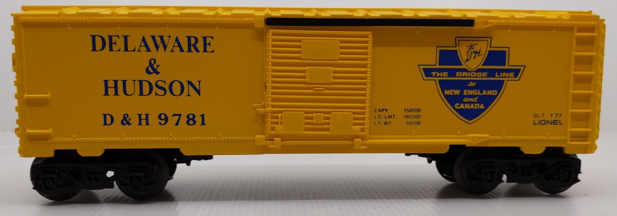 Lionel 6-9781 O Gauge Delaware & Hudson Boxcar EX/Box