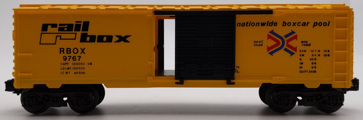 Lionel 6-9767 O Gauge Rail Box Boxcar LN/Box