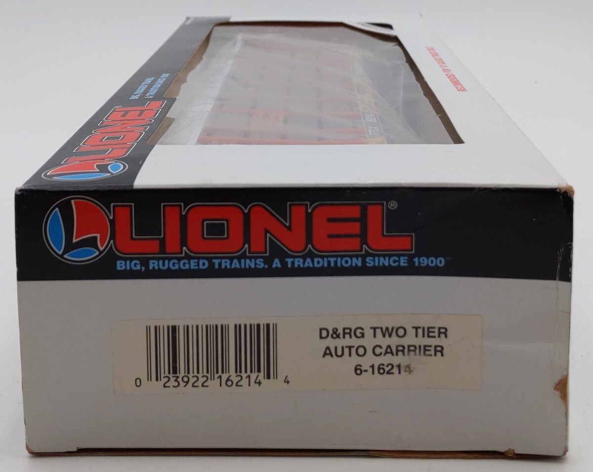 Lionel 6-16214 O Gauge Denver & Rio Grande Two Tier Auto Carrier EX/Box