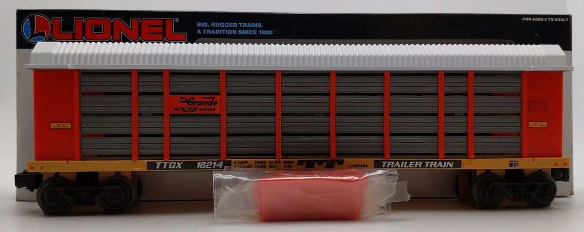 Lionel 6-16214 O Gauge Denver & Rio Grande Two Tier Auto Carrier EX/Box