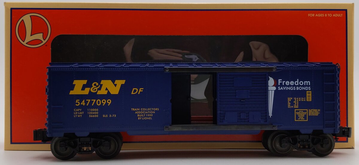 Lionel 6-52172 O TCA Museum L&N 'Buy US Savings Bonds' Boxcar #5477099 EX/Box