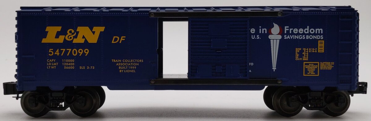 Lionel 6-52172 O TCA Museum L&N 'Buy US Savings Bonds' Boxcar #5477099 EX/Box