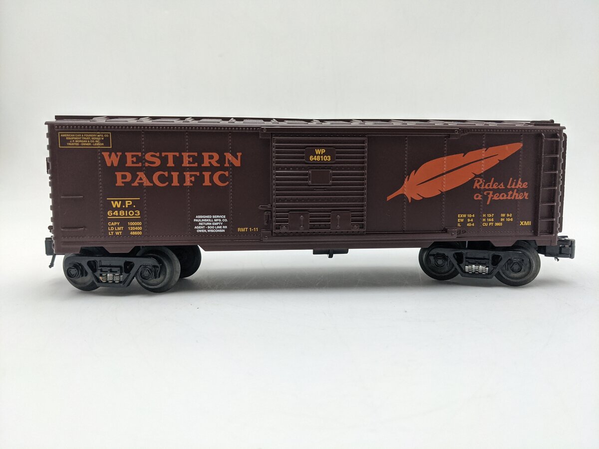 RMT 96422B O Gauge Classic 64 Series "Western Pacific" Boxcar #648103 EX