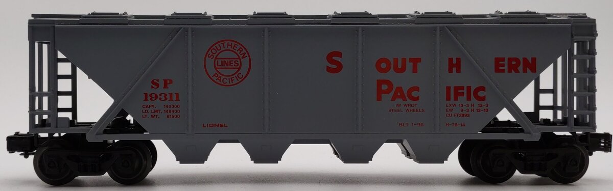 Lionel 6-19311 O Gauge Southern Pacific Covered Quad Hopper EX/Box