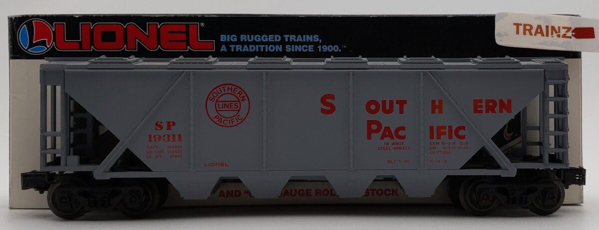 Lionel 6-19311 O Gauge Southern Pacific Covered Quad Hopper EX/Box