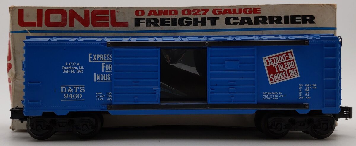 Lionel 6-9460 O Gauge LCCA Detroit & Toledo Shore Line Double Door Boxcar EX/Box